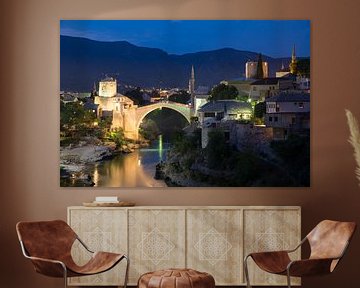 Stari meest - de oude brug in Mostar van Dennis Eckert