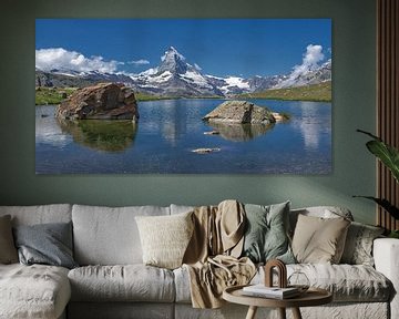 Stellisee en de Matterhorn van Karin Mooren
