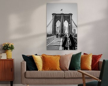 Brooklyn Bridge, New York City van Harm Roseboom