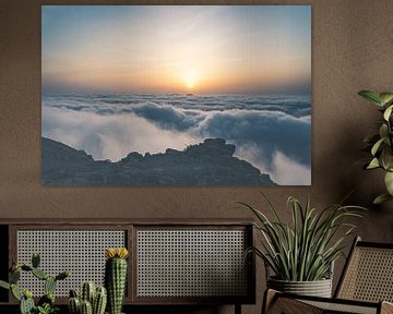 Zonsondergang boven de wolken | Landschap | Reisfotografie van Daan Duvillier | Dsquared Photography