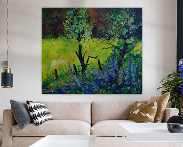 Bloeiend licht van pol ledent