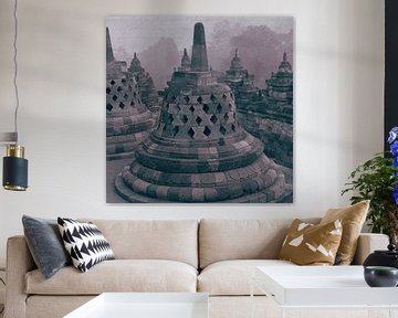Stupa Borobudur Indonésie sur Studio Papilio