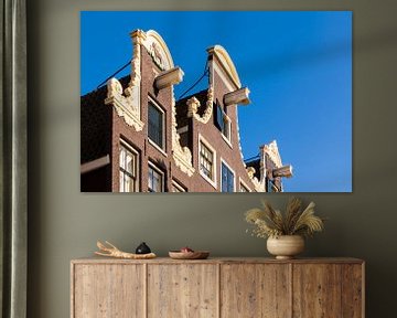 Façade de maison dans le Prinsengracht d'Amsterdam sur Werner Dieterich