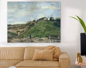 Der Hügel von Montmartre mit Steinbruch und Windmühlen, Vincent van Gogh