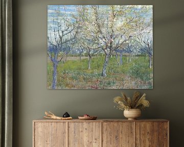 Boomgaard met bloeiende abrikozenbomen, Vincent van Gogh