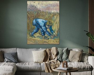 Maaimachine met sikkel (naar gierst), Vincent van Gogh