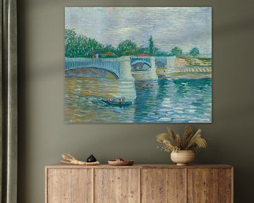 De Seine met de Pont de la Grande Jette, Vincent van Gogh, de Pont de la Grande Jette