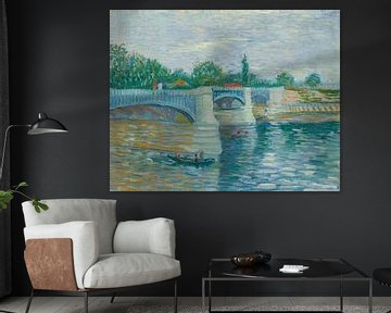 Die Seine mit der Pont de la Grande Jette, Vincent van Gogh
