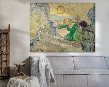 Oprichting van Lazarus (naar Rembrandt), Vincent van Gogh