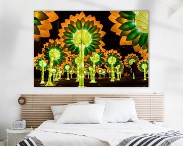 Zonnebloemen van Van Gogh van Jasper Scheffers