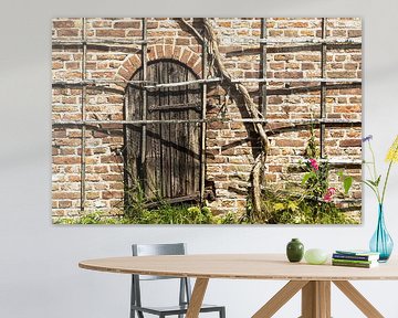 Farm wall with grid by Floris van Woudenberg