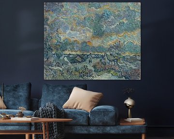 Huisjes en cipressen, Herinnering aan het Noorden, Vincent van Gogh, Vincent van Gogh