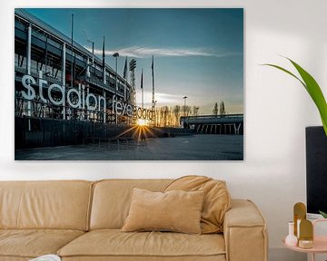 stadion van Feijenoord van Michael van Dam
