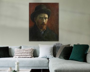 Zelfportret met Donkere Vilten Hoed, Vincent van Gogh