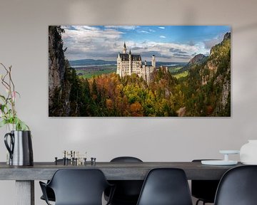 Schloss Neuschwanstein in Herbstfarben von Martin Podt