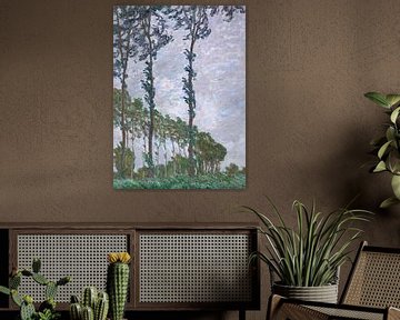 Windeffekt, Serie der Pappeln, Claude Monet