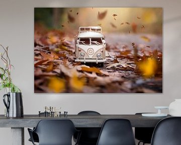 Volkswagen Van im Herbst