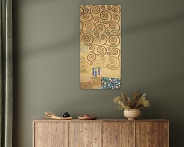 Werktekening voor de Stoclet-fries, deel 7, Gustav Klimt