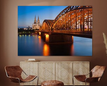 Le pont Dom & Hohenzollern, Cologne, Allemagne.