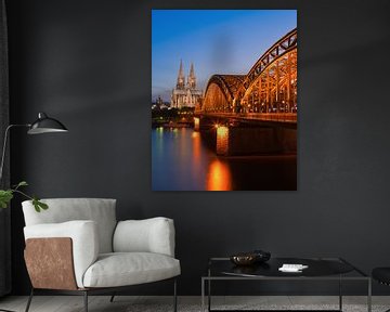 Le pont Dom & Hohenzollern, Cologne, Allemagne.