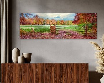 Niederländische Landschaft im Herbst von eric van der eijk