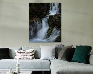 Kleine waterval in Glencoe, Schotland van Jos Pannekoek
