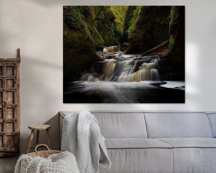 The beautiful waterfalls in Devil's Pulpit in Scotland by Jos Pannekoek ...