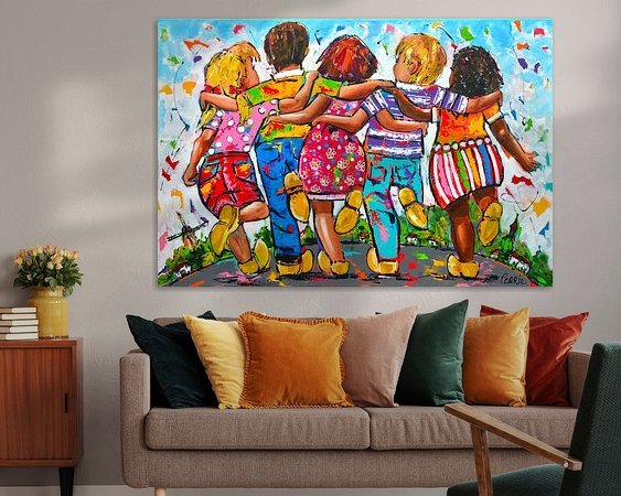 Example of the artwork in a room