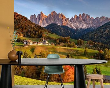 Santa Magdalena in Val di Funes, Dolomieten, Italië