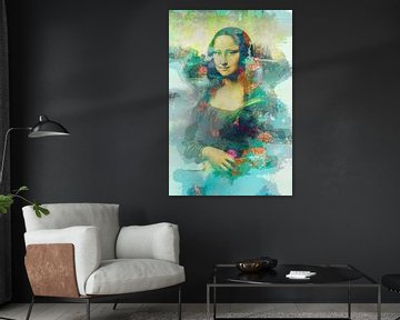 Mona Lisa Abstract van Art By Dominic