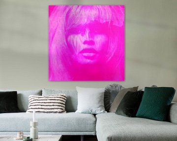 Motiv Brigitte Bardot Pink - Love Pop Art - ULTRA HD von Felix von Altersheim