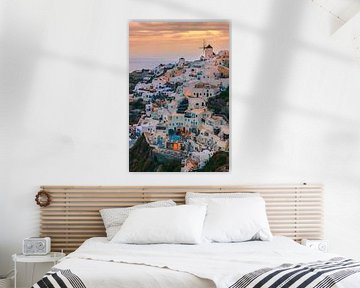 Coucher de soleil Oia, Santorin, Grèce