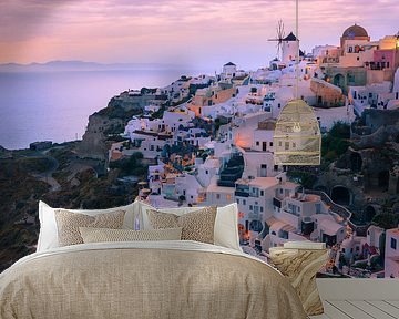 Sunset Oia, Santorini, Greece by Henk Meijer Photography
