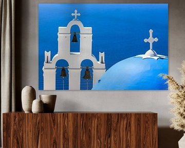 Aghioi Theodoroi church at Firostefani, Santorini by Henk Meijer Photography