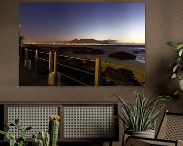 Cape Town Table Mountain from Bloubergstrand