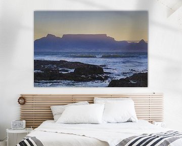 Cape Town Table Mountain from Bloubergstrand
