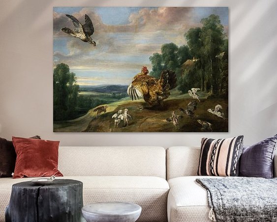 Example of the artwork in a room