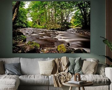 De oevers van de Turret River, Perthshire Schotland van Hans Kwaspen