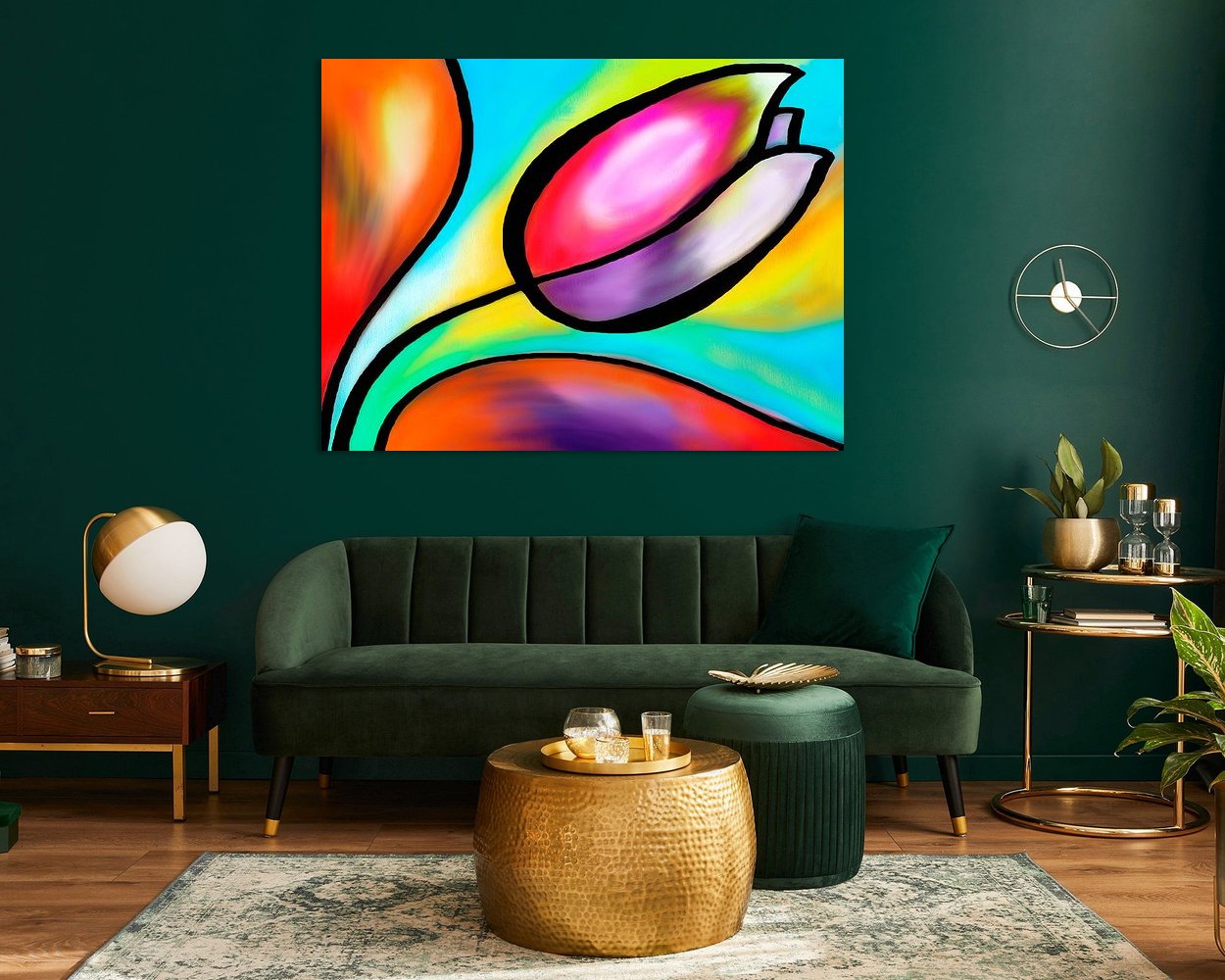 Example of the artwork in a room