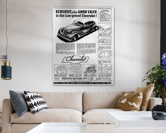 Example of the artwork in a room