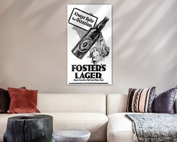 Publicité pour la bière de Foster's 1932 sur Atelier Liesjes