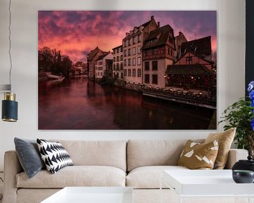 Dusk colors in Strasbourg by Konstantinos Lagos