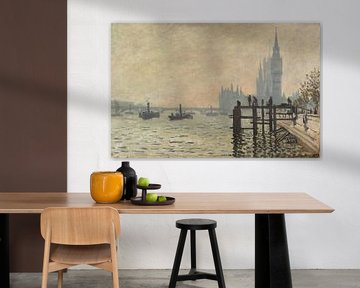 Die Themse unter Westminster, Claude Monet