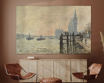 The Thames below Westminster, Claude Monet