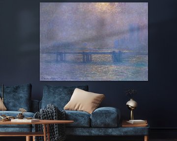 Charing über die Brücke, die Themse, Claude Monet