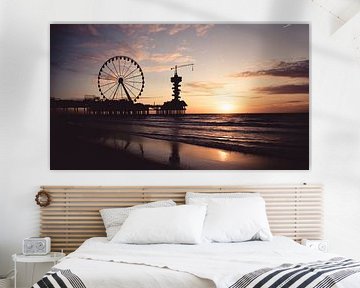 The Scheveningen Pier at sunset by Christopher A. Dominic