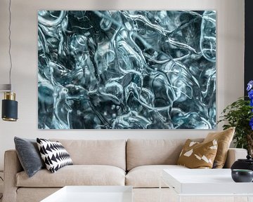 Turquoise IJs | Abstracte Foto | Fine Art van Nanda Bussers