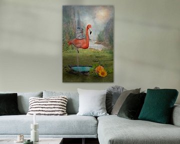 Flamingo als Balance-Talent