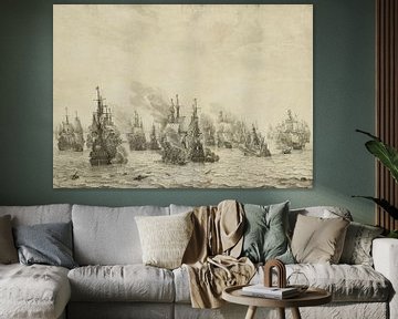 Die Seeschlacht bei Livorno, Willem van de Velde