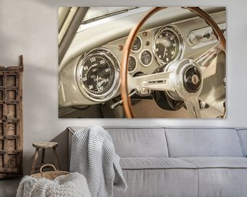 Interieur van een Maserati A6G 2000 Italiaanse coupe GT-auto van Sjoerd van der Wal Fotografie